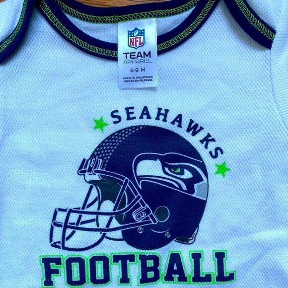 2/$22 Baby Seahawks Onesie - Picture 2 of 7